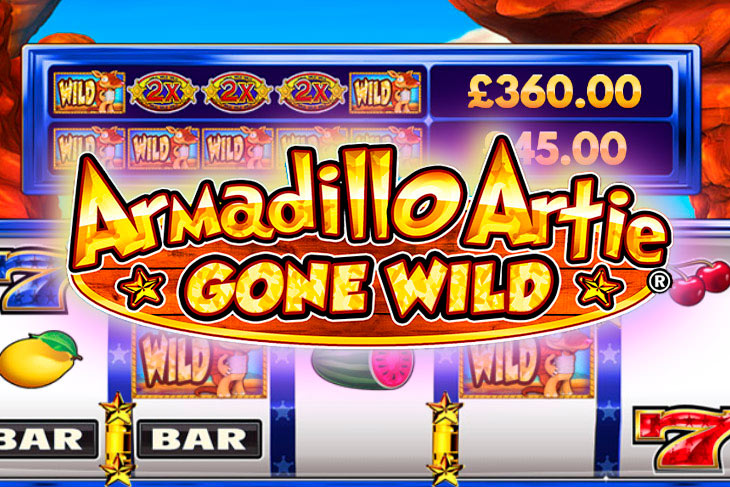 Armadillo Artie Gone Wild - DWG slot at Casino Admiral Casino